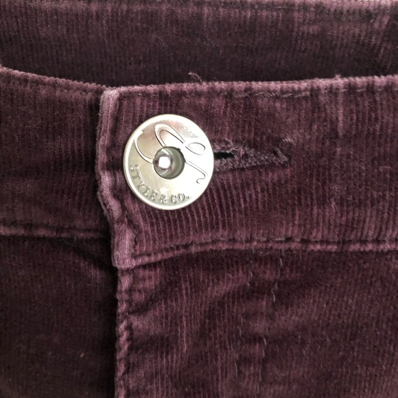 Style & Co Burgundy Corduroys - Picture 3 of 6